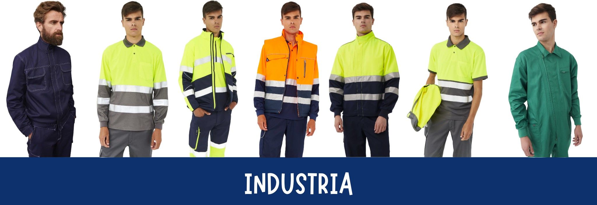 Vestuario laboral y de protección para Industria, construcción, almacén, herreros, mecánicos, pintores