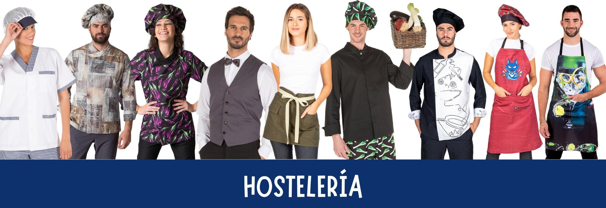 Ropa laboral para hostelería, camareros, cocineros y azafatas