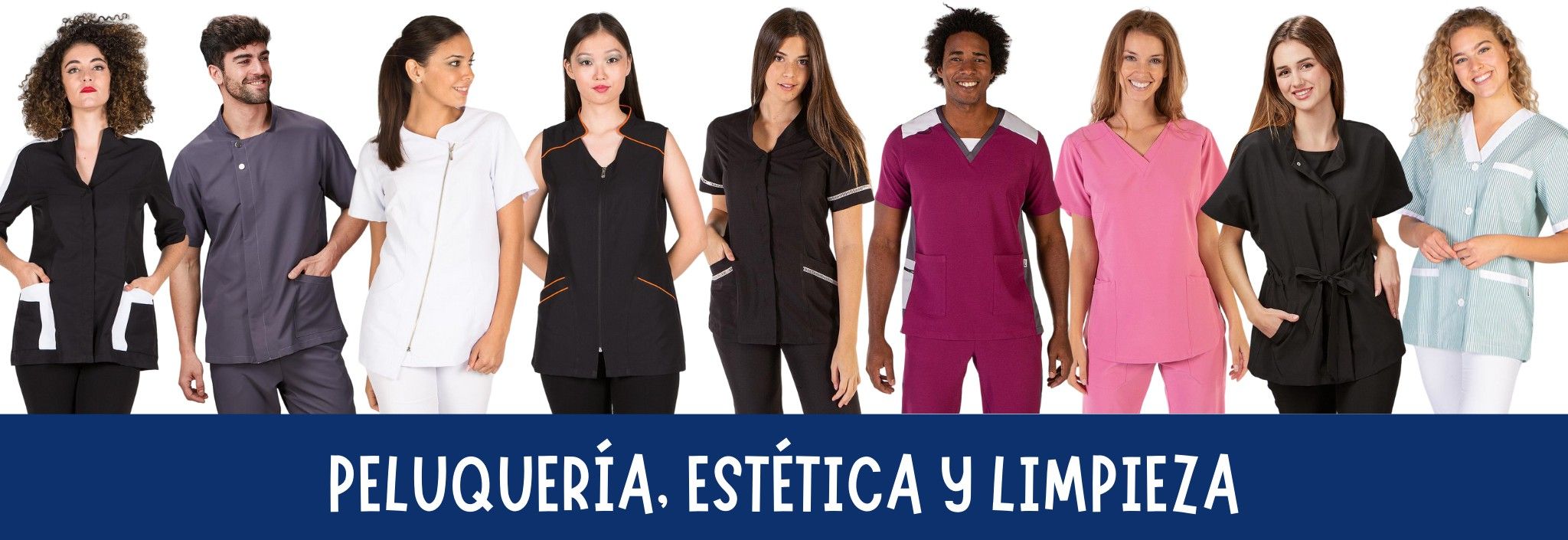 Ropa laboral para peluquería, estética, spa, servicio doméstico y limpieza