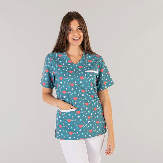 Blouse unisexe à imprimé médical