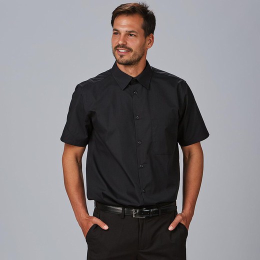 Camisa hombre MC blanco o negro