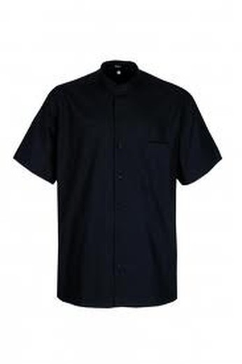 Camisa Negra Manga Corta Hombre