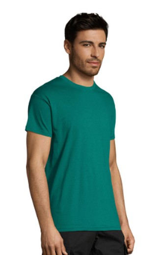 Camiseta unisex manga corta varios tonos verde