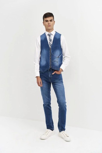 Chaleco Denim hombre