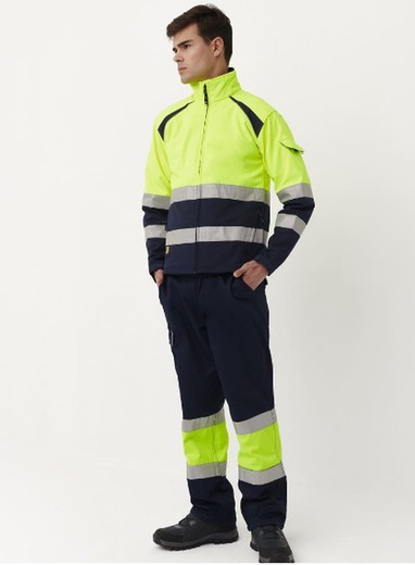 Pantalón hombre de trabajo básico en gris Multibolsillos NPT | CONF