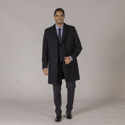 Abrigo largo hombre marino