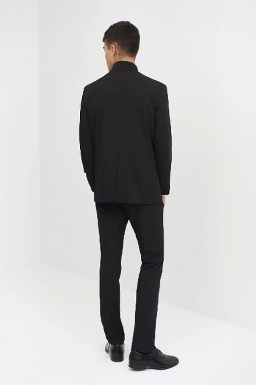 Americana hombre Cuello Rib negro