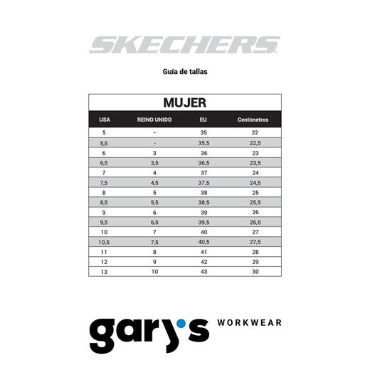 Ayak Skechers Mujer negro