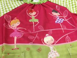 Robe ballerine verte avec élastique
