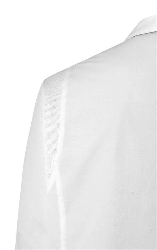 Bata blanca Apux Corchetes hombre