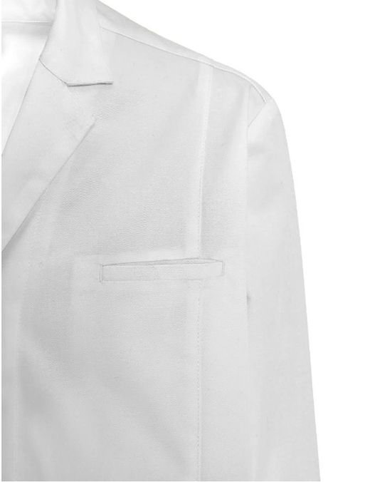 Bata blanca Apux Corchetes hombre