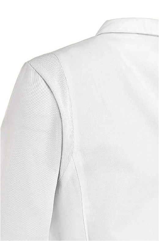 Bata blanca Apux Corchetes mujer