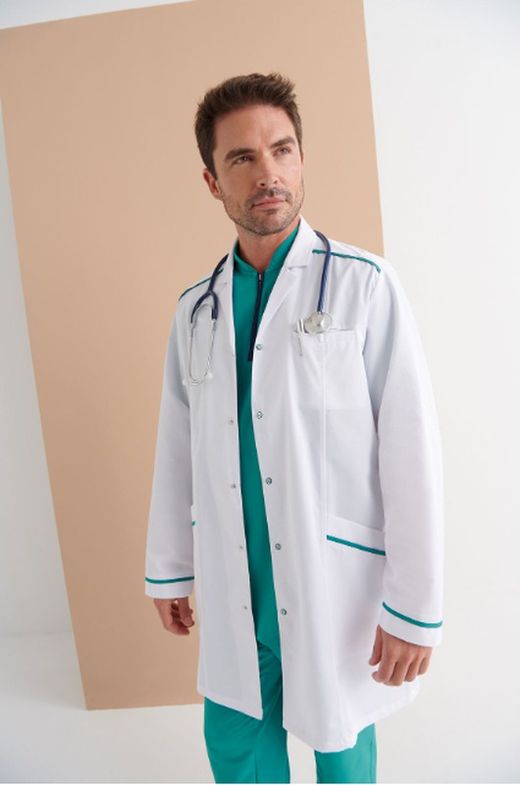 Bata blanca Crux hombre