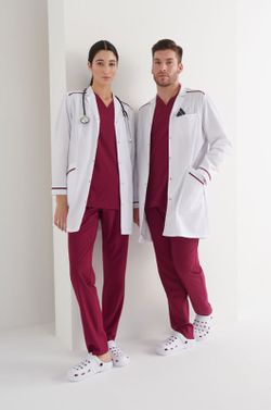 Bata blanca Crux hombre