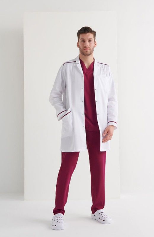 Bata blanca Crux hombre