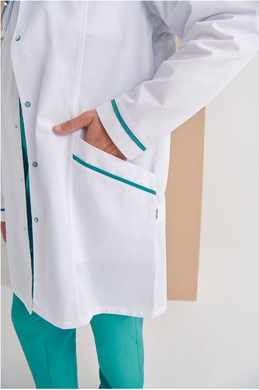 Bata blanca Crux hombre