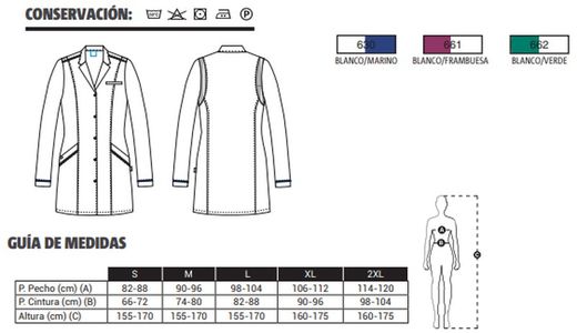 Bata blanca Crux mujer