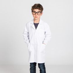 Robe blanche enfant avec boutons