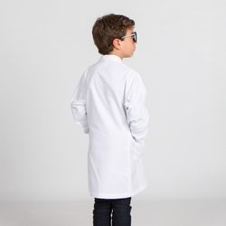 Robe blanche enfant avec boutons