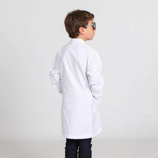 Robe blanche enfant avec boutons