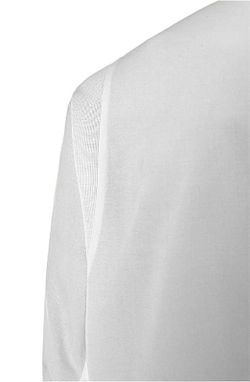 Bata blanca Pyxis cremallera hombre