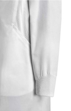 Bata blanca Pyxis cremallera hombre