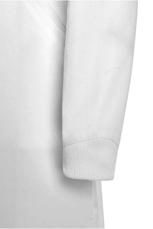 Bata blanca Pyxis cremallera mujer