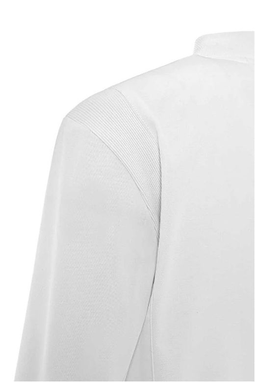 Bata blanca Pyxis cremallera mujer