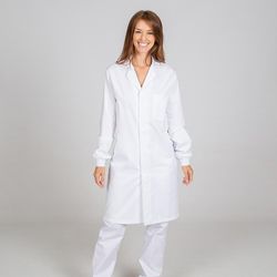 Bata Unisex Enzo (Cierre Velcro y Puños Elásticos)