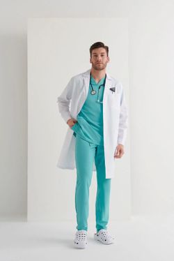 Bata blanca unisex Orion