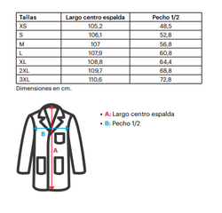 Bata con automáticos colores