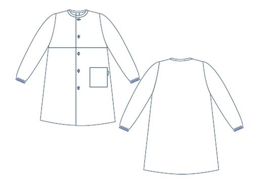 Bata infantil algodón orgánico