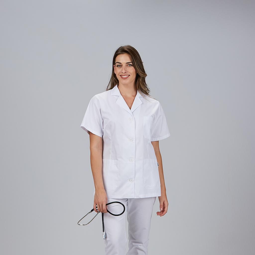 Bata Corta Mujer Manga Corta (Sarga) 2XL