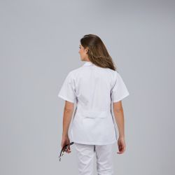 Bata Corta Mujer Manga Corta (Sarga)