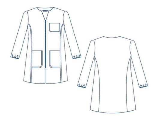 Bata mujer detalle color