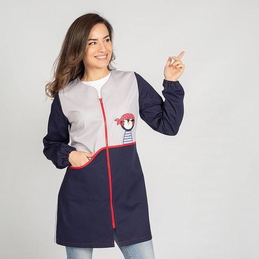 Bata mujer estampado pingüino