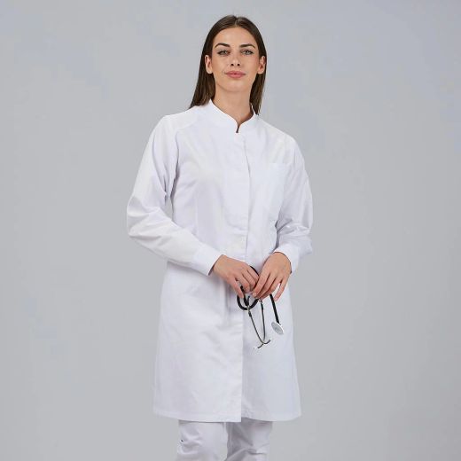 Bata Mujer Julia (Cuello Mao y Cierre Oculto)