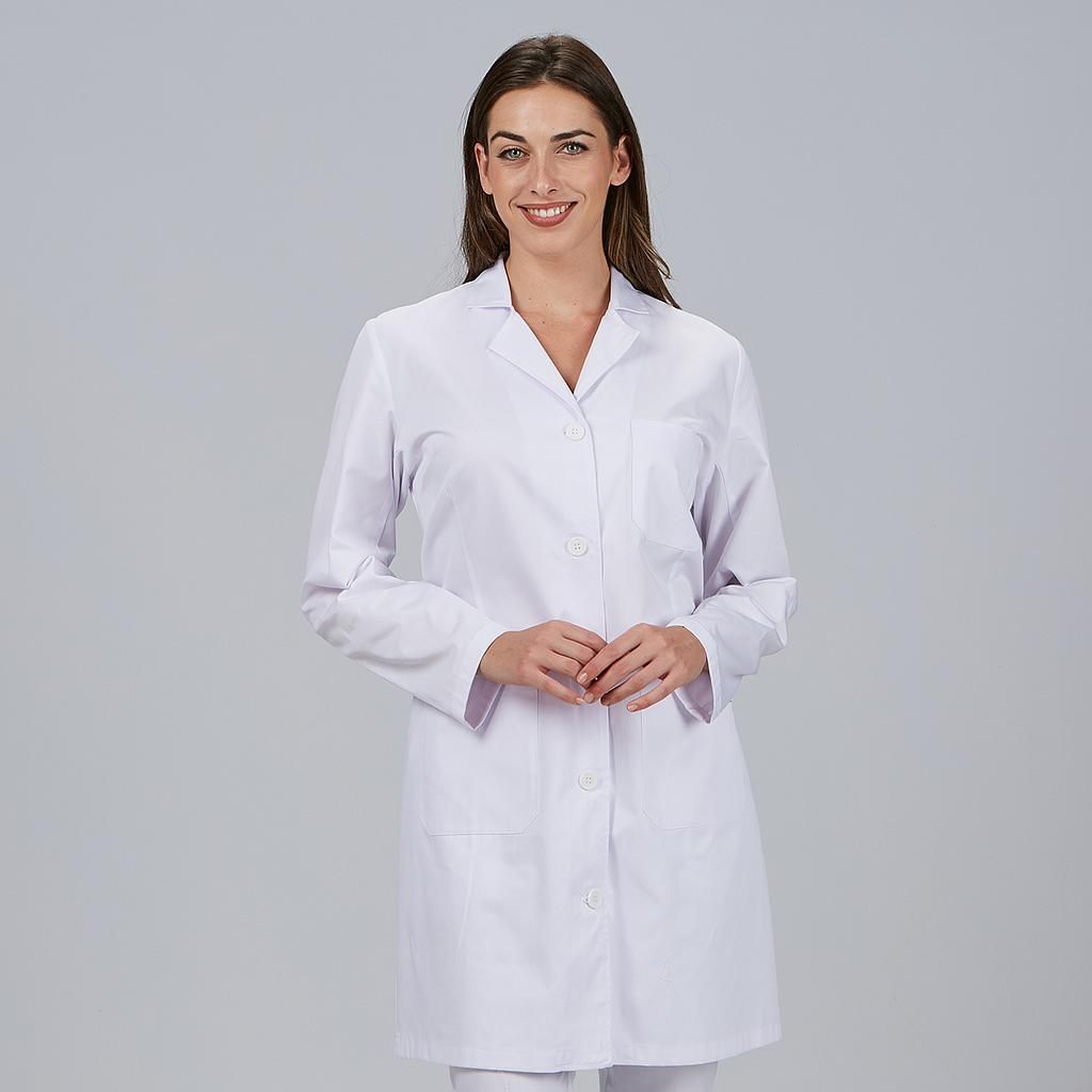 Bata Mujer Manga Larga sin Puños (Sarga) 2XL