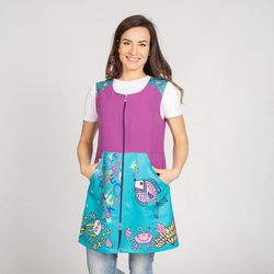 Bata mujer tirantes océano