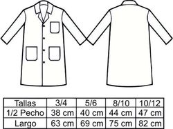 Bata infantil de colores