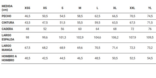 Bata Unisex Puño Elástico y Presión (Sarga)