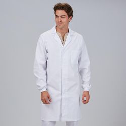 Bata Unisex Puño Elástico y Presión (Sarga)