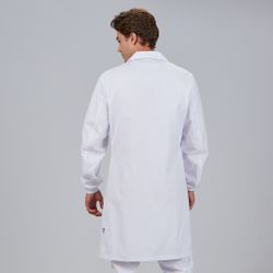 Bata Unisex Puño Elástico y Presión (Sarga)