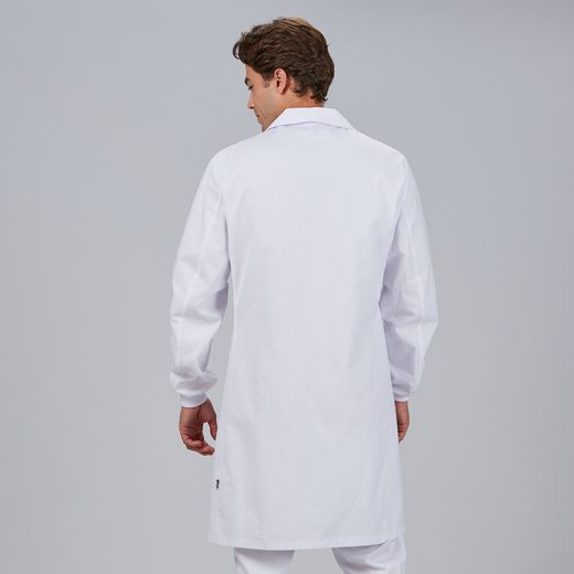 Bata Unisex Puño Elástico y Presión (Sarga)