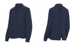 Blusa Cuello Alto marino o verde