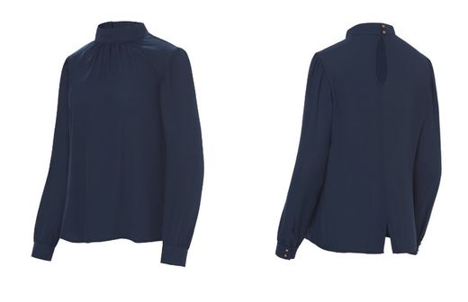 Blusa Cuello Alto marino o verde