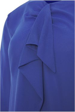 Blusa Frunce en Cuello blanco o azul