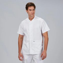 Blusa Hombre Jesua Satén de Algodón (Cuello Cruzado)