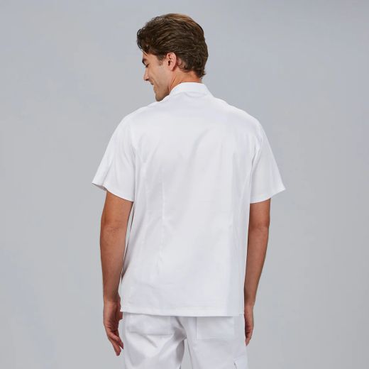 Blusa Hombre Jesua Satén de Algodón (Cuello Cruzado)