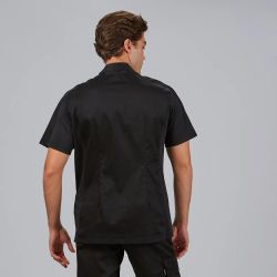 Blusa Hombre Jesua Satén de Algodón (Cuello Cruzado)